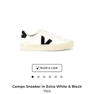 Veja Campo Sneakers in White and Black